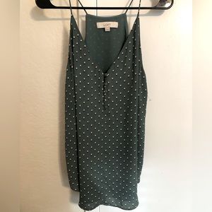 LOFT Women’s Tank Top Shirt with Flower Pattern - Size M